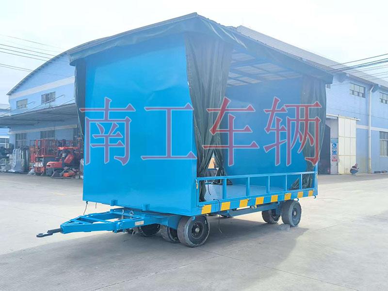 牽引式15噸雨篷拖車 帶護(hù)欄工具拖車